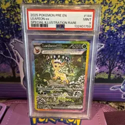 2025 Pokemon PRE En Leafeon Ex SIR Psa 9 - Image 1