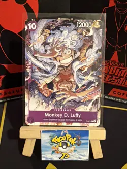 ONE PIECE CARD GAME CARTE PROMO FRANCAISE Luffy P-041 FR JCC NM 6 - Image 1