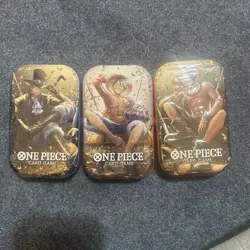 One Piece Tin Pack Set Vol 2 Set of 3 | TS-02 OP-13 | Sealed Bandai Ships Fast - Image 1