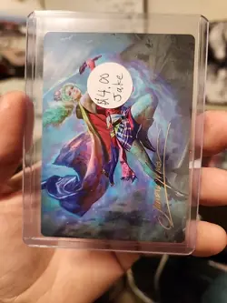 Terra Herald of Hope Art Card Gold Stamped Signature Art Series Final MTG - Image 1