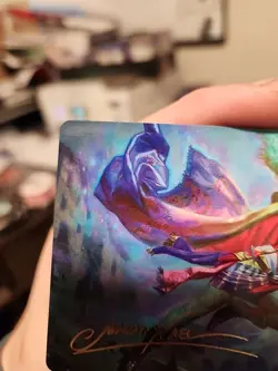 Terra Herald of Hope Art Card Gold Stamped Signature Art Series Final MTG - Image 3