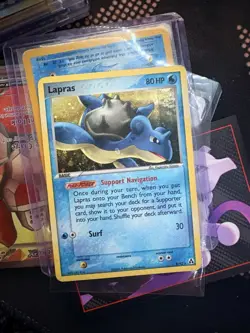 Pokemon TCG Lapras Holo Card 8/92 Rare Legend Maker Lightly Played - Image 1