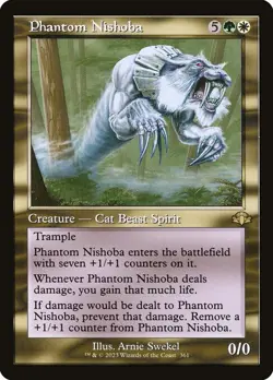 NM Retro Foil Phantom Nishoba, Dominaria Remastered, Magic the Gathering, 361 - Image 1