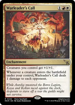 MTG Warleader's Call Foil Murders at Karlov Manor Promo Pack NM - Image 1