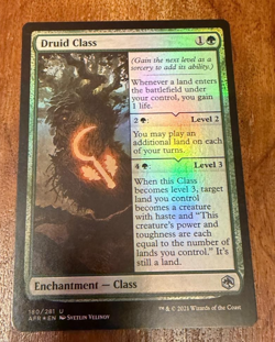 *FOIL* MTG ~ Druid Class ~ Adventures in the Forgotten Realms ~ Near Mint - Image 1