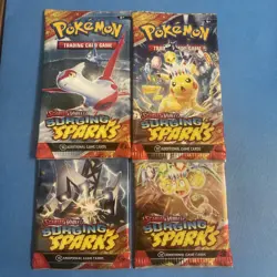 Pokemon TCG Surging Sparks Booster Box + Booster Bundle + 4 Surging Spark Packs - Image 5