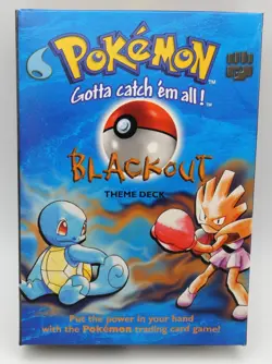 Pokemon TCG Base Blackout Theme Deck Box 1999 EMPTY BOX ONLY - Image 1