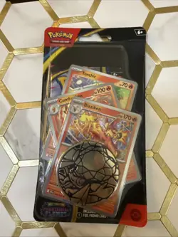 1 Pokemon Mega Evolutions Phantasmal Flames Blister Pack Set Blaziken Hydrapple - Image 1