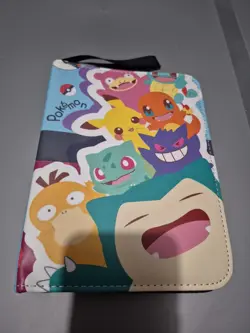 Pokemon Binder With 50 Sleeves , Zip Closure & Wrist Strap NEW - Image 1