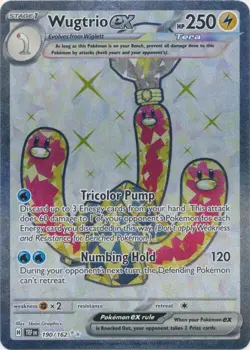 Wugtrio ex - 190/162 Ultra Rare SV05: Temporal Forces Pokemon TCG - Image 1