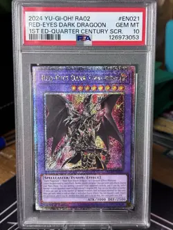 Yugioh Red-Eyes Dark Dragoon RA02-EN021 - 1st Ed -QCR - PSA 10! - Image 2