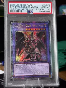 Yugioh Red-Eyes Dark Dragoon RA02-EN021 - 1st Ed -QCR - PSA 10! - Image 3