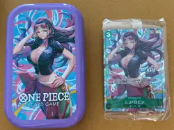 NICO ROBIN P-111 PROMO Mini-tin Set vol.2 One Piece Asia Exclusive Sealed w/tin - Image 1