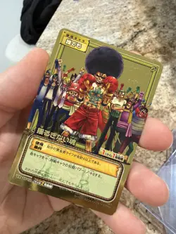Monkey D. Luffy One Piece CCG Japanese Davy Back Fight Trap TD-W02 Gold Card - Image 1