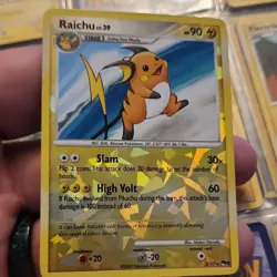 Pokemon Raichu Stage 1 90 HP POP Series 9 Rare Reverse Holo 003/017 TCG Card - Image 1