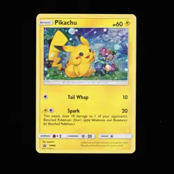 Pokemon TCG Pikachu SM86 Sun & Moon Holo Black Star Promo Card 2017 - Image 1