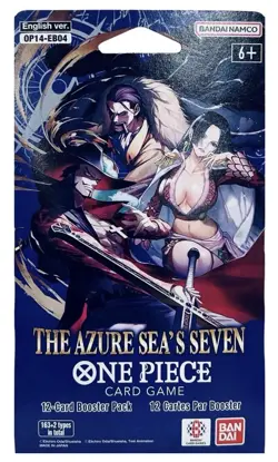 Bandai One Piece Card Game The Azure Sea's Seven Sleeved Booster Pack English - Image 1