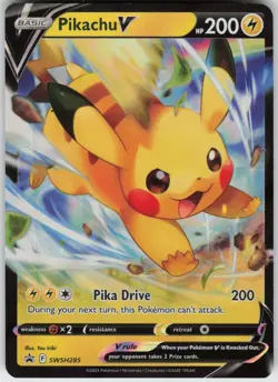 UR - 02 Holo Pikachu V SWSH285 Promo SWSH: Sword & Shield Promo Cards - Image 1