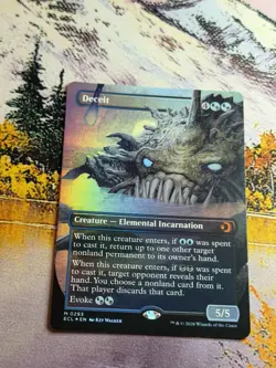 Deceit Borderless Foil M 0293 Lorwyn Eclipsed Magic The Gathering Thanks Dino! - Image 4