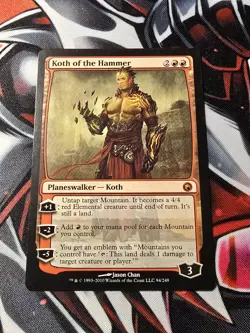 MTG Koth of the Hammer Scars of Mirrodin 94/249 Regular Mythic - LP - Image 1