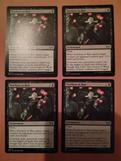 4x Nowhere to Run **NEAR MINT** **UNPLAYED** MTG - Image 1