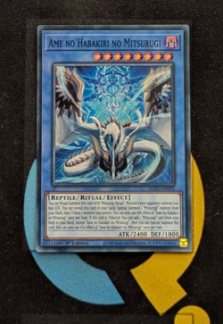 ALIN-EN092 Ame no Habakiri no Mitsurugi Super Rare 1st Ed YuGiOh - Image 1
