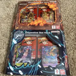 One Piece TCG Illustration Box Vol 5 and Vol 6 BUNDLE SEALED ships securely - Image 1