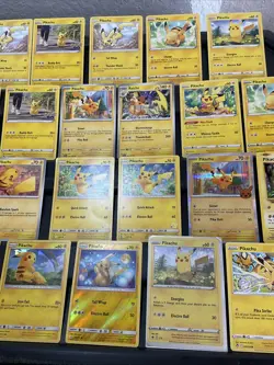 (30) Pikachu CARDS LOT VTG HOLO Raichu Stamped Red Cheeks Detective Cracked Ice - Image 4