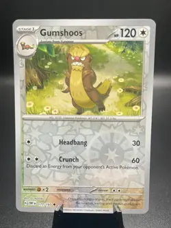 Gumshoos [Reverse Holo] 177/197 OBF Obsidian Flames Pokemon Card - Image 1
