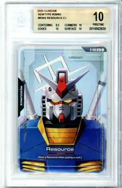 BGS Pristine 10 Gundam Card Game Resource R-002 C+ - New Type Rising 2025 - Image 1