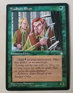 Fyndhorn Elves Ice Age Regular NM Near Mint MTG - Image 1