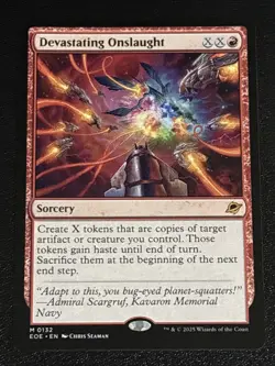 MTG Edge of Eternities Devastating Onslaught 0132 NM Mythic - Image 1