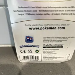 Pokemon TCG Sword & Shield Astral Radiance Booster Pack Onix Steelix Coin - Image 3