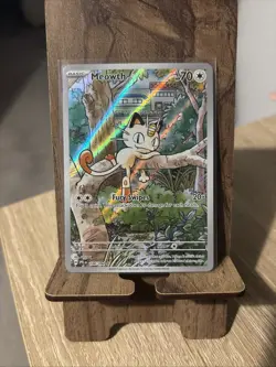 TCG Pokemon Meowth 106/094 Phantasmal Flames IR Illustration Rare English.NM 🔥 - Image 1