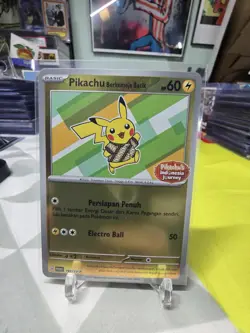 Pikachu Berkemeja Batik Promo 191/SV-P Holo Foil Green Pokemon Indonesia Journey - Image 1