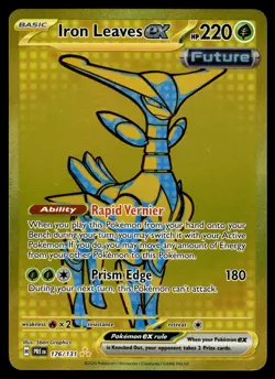 Iron Leaves ex HR 176/131 Hyper Rare SV: Prismatic Evolutions Pokemon - Image 1