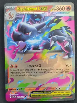 Mega Charizard X ex 013/094 Double Rare Phantasmal Flames Pokemon TCG - Image 1