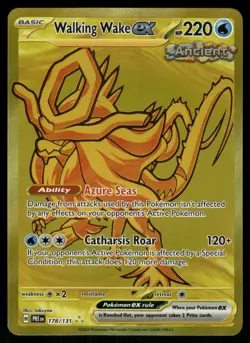 Walking Wake ex Hyper Rare Gold NM 178/131 SV: Prismatic Evolutions Pokemon - Image 1