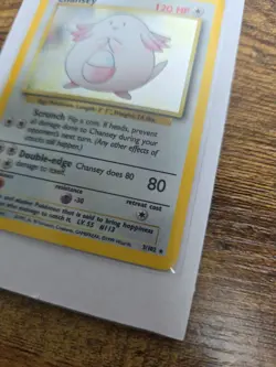 Chansey 3/102 Holo 1999 WOTC Pokemon TCG Base Set Unlimited Rare Card MP - Image 2