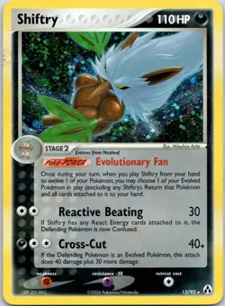Shiftry #12/92 Holo Rare Legend Maker Pokemon LP - Image 1