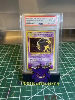 1999 Pokemon Yamabuki City Gym Deck SABRINA’S ALAKAZAM #65 Japanese HOLO PSA 10 - Image 1
