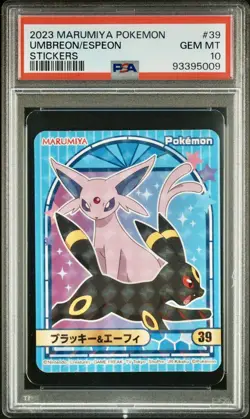 PSA 10 Umbreon/Espeon Stickers #39 Pokemon 2023 Marumiya - Image 1