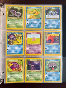 Vintage Pokemon Jungle & Fossil Lot (50) – Eevee, Psyduck, Arbok | WotC LP - Image 1