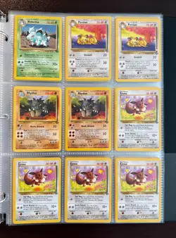 Vintage Pokemon Jungle & Fossil Lot (50) – Eevee, Psyduck, Arbok | WotC LP - Image 5