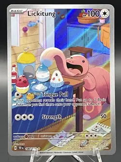 Pokemon Lickitung 180/162 Sv05: Temporal Forces Illustration Rare Holo - Image 1