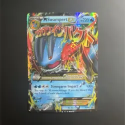 Pokemon TCG M Swampert EX Promo Holo XY87 220 HP Mega XY - Image 1