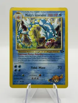 Pokemon Misty's Gyarados 13/132 Gym Challenge English Holo MP - Image 1