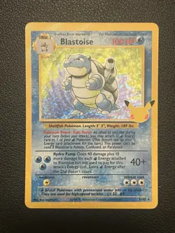 Blastoise 2/102 Celebrations: Classic Collection Holo Pack Fresh Pokemon 2021 - Image 1