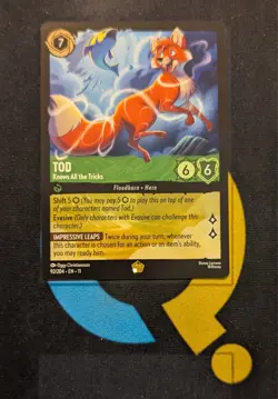 Tod - Knows All the Tricks 92/204 Legendary Disney Lorcana Winterspell - Image 1
