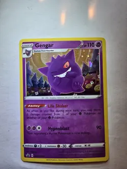 Pokemon Gengar TCG Sword & Shield Promo Black Star Holo Card SWSH052 - Image 1